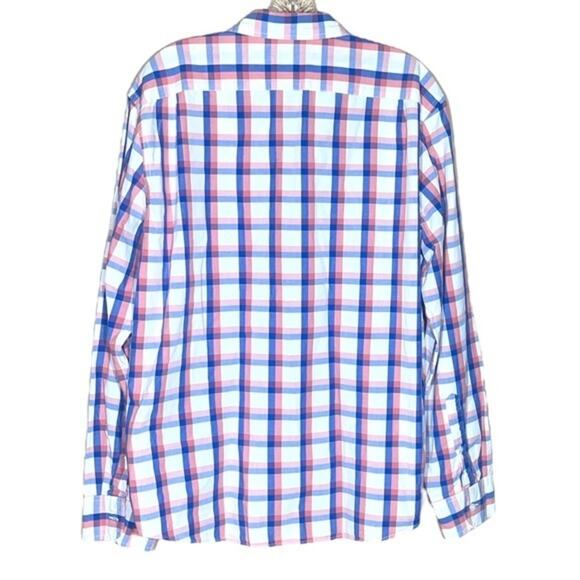 J.Crew Slim Long Sleeve Button Down Blue Pink Plaid XL - Picture 4 of 4